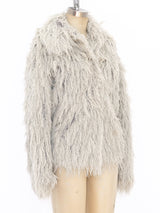 Grey Shag Yarn Jacket Jacket arcadeshops.com
