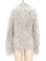 Grey Shag Yarn Jacket Jacket arcadeshops.com