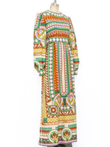 Malcolm Starr Graphic Print Maxi Dress Dress arcadeshops.com