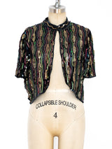 1920's Sequin Embellished Jacket Jacket arcadeshops.com