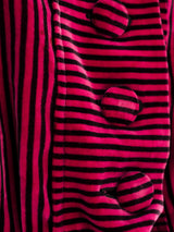 Striped Velvet Cropped Jacket Jacket arcadeshops.com