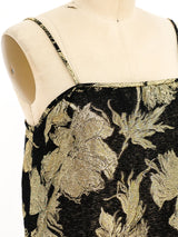 Adolfo Lurex Floral Tank Top arcadeshops.com