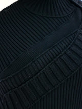 Plein Sud Asymetrical Cropped Sweater Top arcadeshops.com