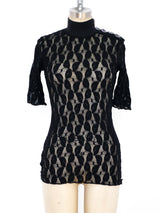 Jean Paul Gaultier Lace Mesh Top Top arcadeshops.com