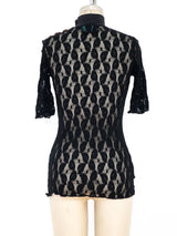 Jean Paul Gaultier Lace Mesh Top Top arcadeshops.com
