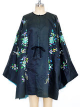 Floral and Butterfly Embroidered Kimono Jacket Jacket arcadeshops.com
