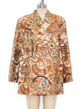 Metallic Silk Brocade Chinese Jacket Jacket arcadeshops.com
