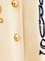 Zodiac Embroidered Cardigan Jacket arcadeshops.com