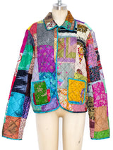 Patchwork Quilted Jacket Jacket arcadeshops.com