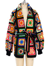 Granny Square Crochet Jacket Jacket arcadeshops.com