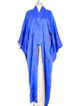 Blue Dragon Embroidered Silk Robe Jacket arcadeshops.com