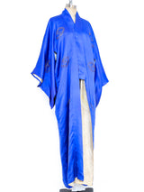 Blue Dragon Embroidered Silk Robe Jacket arcadeshops.com