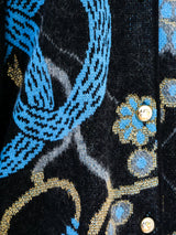 Metallic Intarsia Cardigan Jacket arcadeshops.com