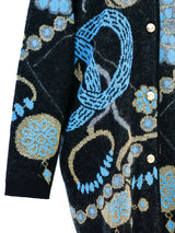 Metallic Intarsia Cardigan Jacket arcadeshops.com