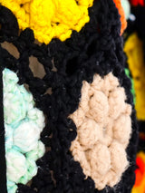 Multicolor Granny Square Crochet Hooded Jacket Jacket arcadeshops.com