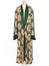 Medallion Printed Satin Robe Jacket arcadeshops.com