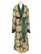 Medallion Printed Satin Robe Jacket arcadeshops.com