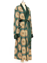 Medallion Printed Satin Robe Jacket arcadeshops.com