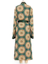 Medallion Printed Satin Robe Jacket arcadeshops.com