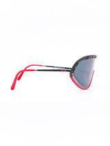Christian Dior Red Framed Shield Sunglasses Accessory arcadeshops.com