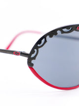 Christian Dior Red Framed Shield Sunglasses Accessory arcadeshops.com