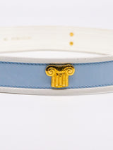 Escada Leather Belt with Column Motif Accessory arcadeshops.com