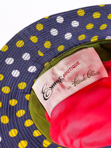 1960's Bead Embellished Polka Dot Hat Accessory arcadeshops.com