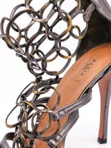 Alaia Chain Link High Heel Sandals, 37 Accessory arcadeshops.com