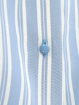 Nina Ricci Striped Silk Blouse Top arcadeshops.com