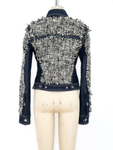 Gianfranco Ferre Tweed Denim Jacket Jacket arcadeshops.com