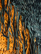 Woven Leather Fringe Top Top arcadeshops.com