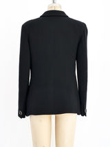 Gianni Versace Black Wool Jacket Jacket arcadeshops.com