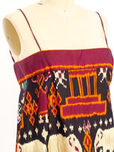Anne Klein Elephant Ikat Print Mini Dress Dress arcadeshops.com