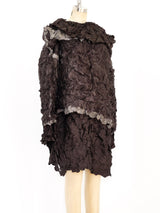 Issey Miyake Wrinkle Textured Layered Top Top arcadeshops.com