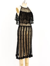 Black Hand Crochet Sleeveless Dress Dress arcadeshops.com