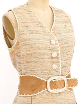 Donald Brooks Raw Silk Sleeveless Dress Dress arcadeshops.com