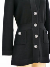 Christian Dior Black Knit Cardigan Jacket arcadeshops.com
