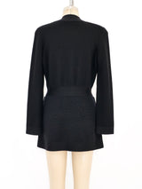 Christian Dior Black Knit Cardigan Jacket arcadeshops.com