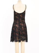 Ozbek Illusion Lace Mini Dress Dress arcadeshops.com