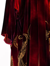Patricia Lester Painted Peacock Velvet Duster Jacket arcadeshops.com