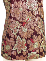 Adolfo Metallic Floral Brocade Tank Top arcadeshops.com