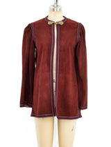 Charles Gallay Suede Tunic Style Jacket Jacket arcadeshops.com