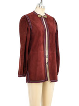 Charles Gallay Suede Tunic Style Jacket Jacket arcadeshops.com