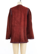 Charles Gallay Suede Tunic Style Jacket Jacket arcadeshops.com
