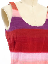 Dries Van Noten Frayed Chiffon Tank Top Top arcadeshops.com