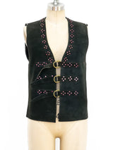Love Child Studded Suede Vest Jacket arcadeshops.com