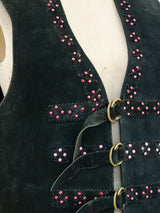 Love Child Studded Suede Vest Jacket arcadeshops.com