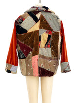 Quilted Patchwork Puffer Coat Jacket arcadeshops.com