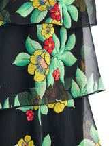 Floral Chiffon Tiered Maxi Dress Dress arcadeshops.com