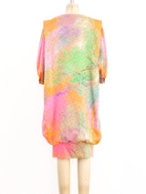Ungaro Neon Silk Bubble Dress Dress arcadeshops.com